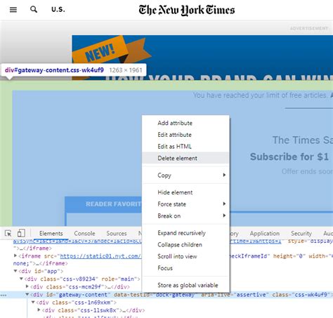 how to get past paywall inspect element|How to get around paywalls on news sites: 3 methods。